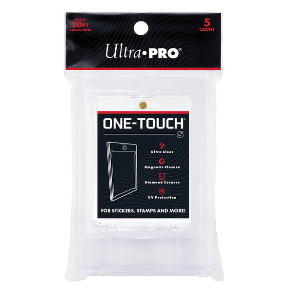 Ultra Pro ONE-TOUCH S Magnetic UV Sticker or Stamp Holder (Pack of 5)