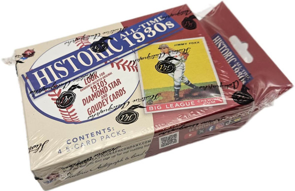 2026 Historic Autographs All Time 1930's Baseball Hobby Box