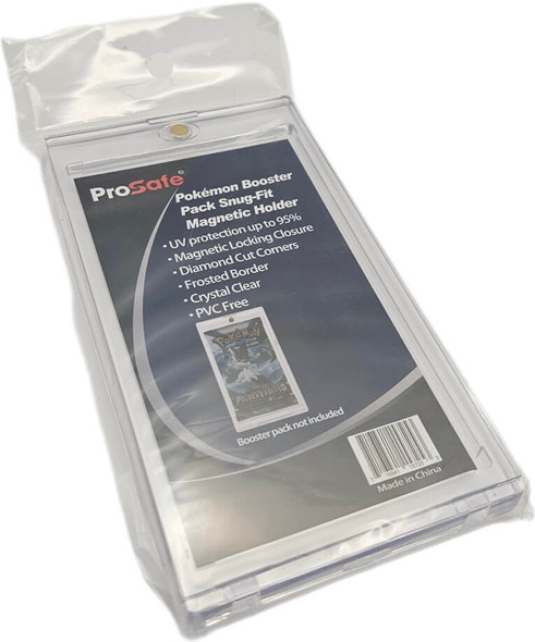 Pro-Safe Booster Pack Magnetic Holder -Snug Fit - Sized For Pokemon Packs