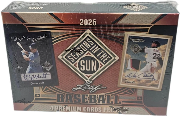 2026 Leaf Seasons In The Sun Baseball Hobby Box