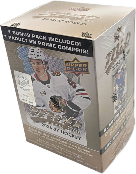2026-27 Upper Deck MVP Hockey 11 Pack Blaster Box
