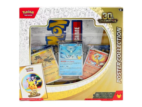 Pokemon 30th Anniversary Celebration Poster Collection Box