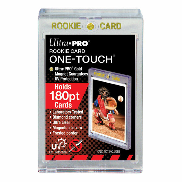 Ultra Pro 180pt GOLD ROOKIE One-Touch Super Thick Magnetic Trading Card Holder with UV Protection