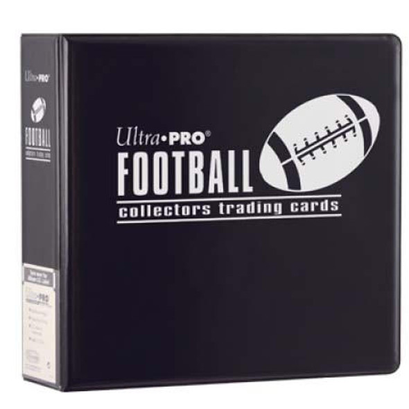 Ultra Pro 3 Football Trading Card Collectors Album Black Collection Binder