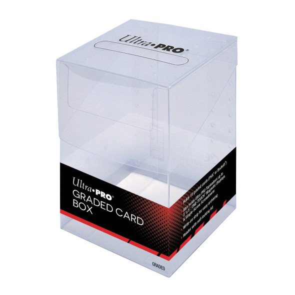 Ultra Pro Graded Card Box Clear Flip Top Storage Box Holds Beckett PSA Slabs