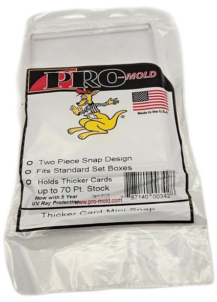 Pro-Mold Regular Card 20pt Mini Snap Holder Fits Card Storage Boxes