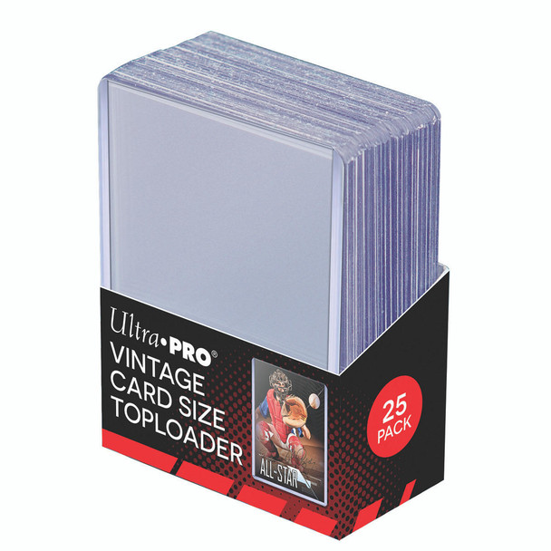 Ultra Pro Vintage Trading Card Size Toploaders 25 Count Pack