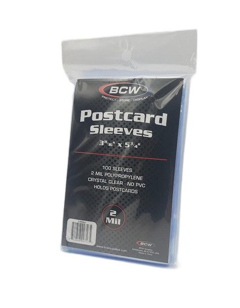 BCW Postcard Soft Sleeves 100 Count Pack