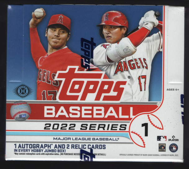 Topps 2022 Topps Series 1 Baseball Hobby Jumbo Box