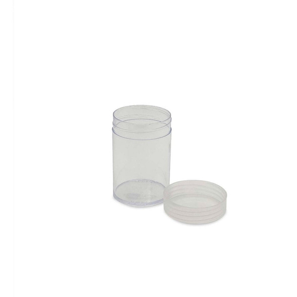 BCW Silver Dollar Size Clear Heavy Duty Coin Tubes with Screw Top