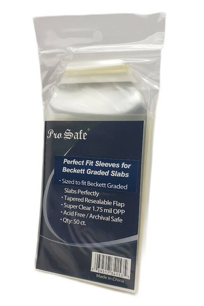 Pro Safe Perfect Fit Graded Card Sleeves Beckett BGS Size (50 Count Pack)