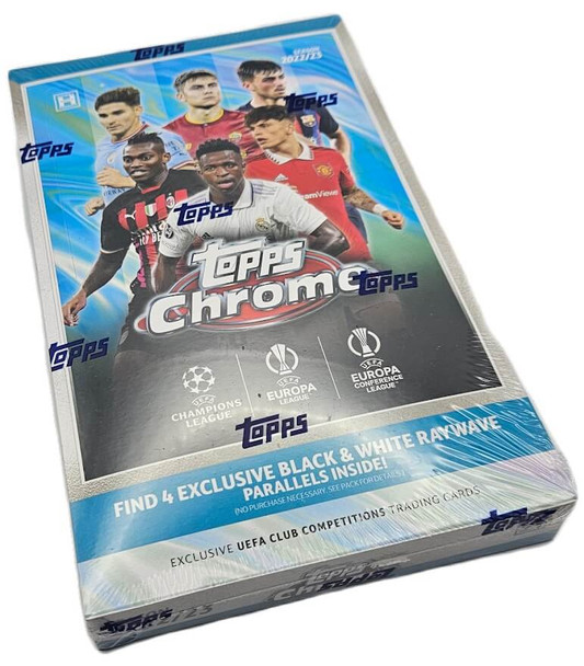 2022-23 Topps Chrome UEFA Club Competitions Soccer Hobby LITE Box