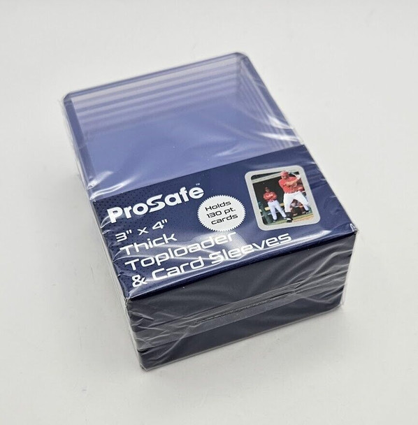 Pro-Safe Thick 130pt Toploaders Plus Sleeve Combo (10 Count Pack of Each)