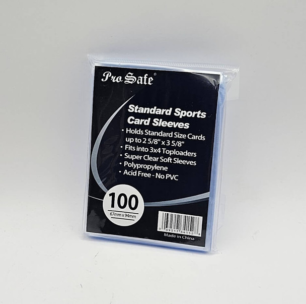 Pro-Safe Standard Sports Card Sleeves (Pack of 100)