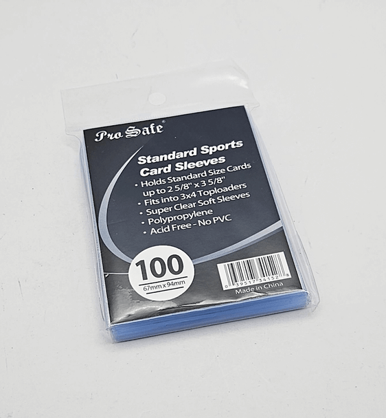 Pro-Safe Standard Sports Card Sleeves (Pack of 100)