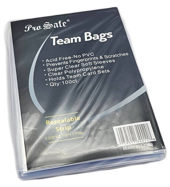 Pro Safe Resealable Team Set Bags (100 Count Pack)