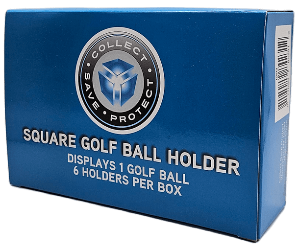 CSP Acrylic Golf Ball Holder - Mini Cube Display Case (Box of 6)