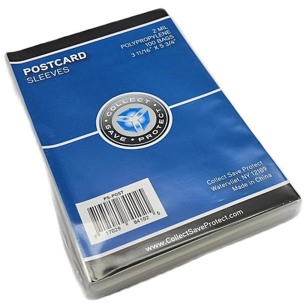 CSP Standard Size Postcard Soft Sleeves (100 Count Pack)