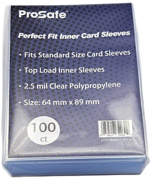 Pro-Safe Perfect Fit Inner Card Sleeves (100 Count Pack)