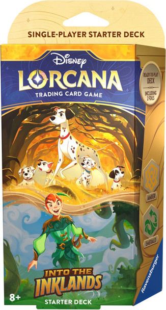 Disney Lorcana TCG: Into The Inklands Amber & Emerald Starter Deck