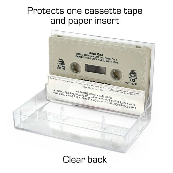 BCW Cassette Cases For Audio Cassette Tapes (10 Pack)