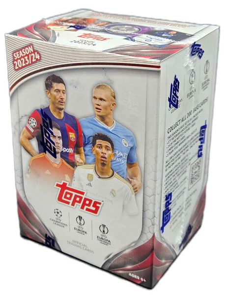 2023-24 Topps UEFA Club Competitions Soccer 7 Pack Blaster Box