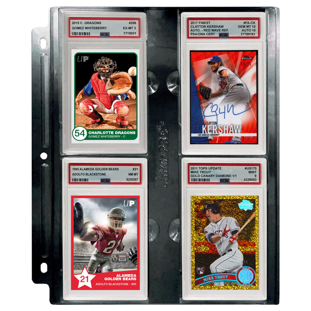 Ultra Pro Black Page For PSA Graded Slabs - Rigid Shell With Lock-In Tabs