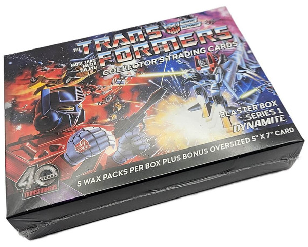 2024 Transformers 40th Anniversary Trading Cards 5 Pack Blaster Box