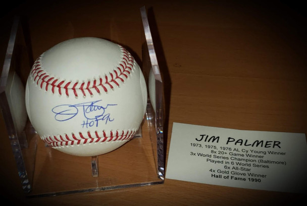 Tristar Jim Palmer HOF 90 Orioles Signed Autographed Rawlings Baseball Tristar COA