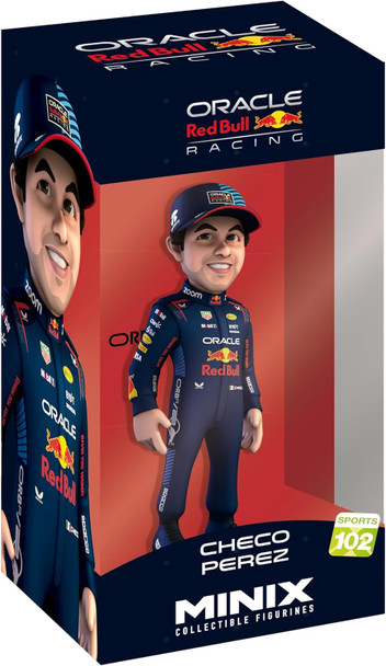 Minix Sports #102 Checo Perez Red Bull Racing 4.75 Inch Collectible Vinyl Figure