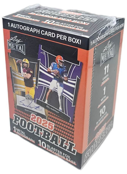2025 Leaf Metal Football Blaster Box