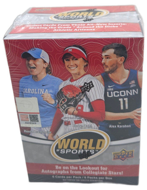 2025 Upper Deck World Of Sports 6 Pack Blaster Box
