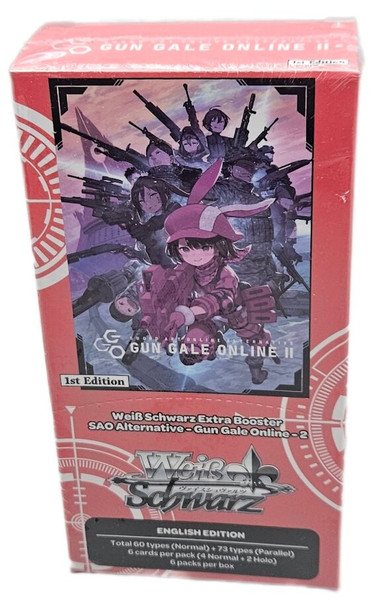 Weiss Schwarz Gun Gale Online II 6 Pack Extra Booster Box