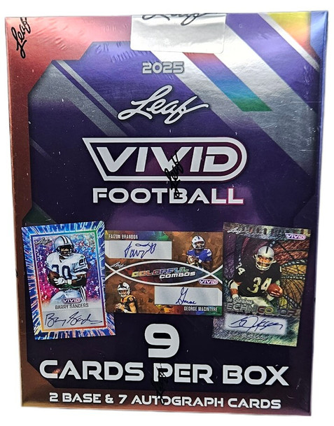 2025 Leaf Vivid Football Hobby Box