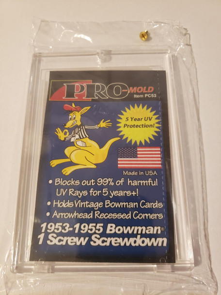 Pro-Mold 1953-1955 Bowman 1-Screw Screw Down Card Holder For Vintage Cards