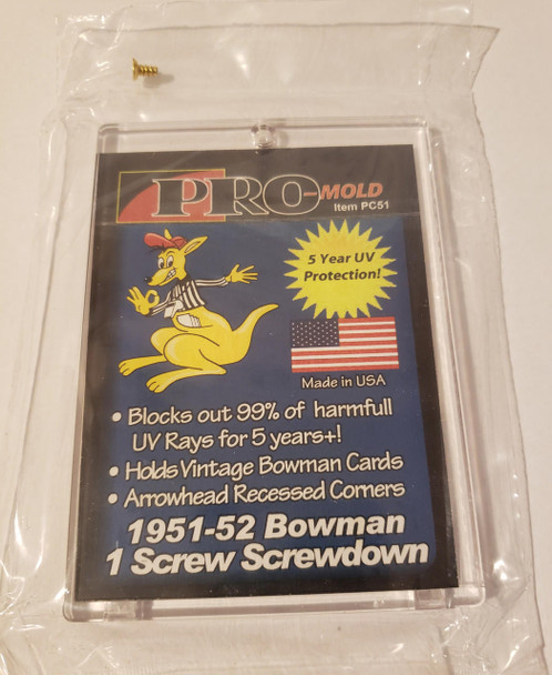 Pro-Mold 1951-1952 Bowman 1-Screw Screw Down Card Holder For Vintage Cards