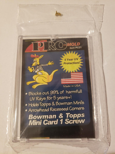 Pro-Mold Topps and Bowman Modern Mini Card 1-Screw Screw Down Card Holder