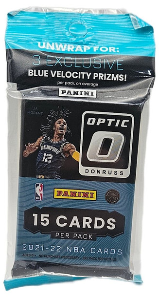 2021-22 Panini Donruss Optic Basketball 15 Card Jumbo Value Pack