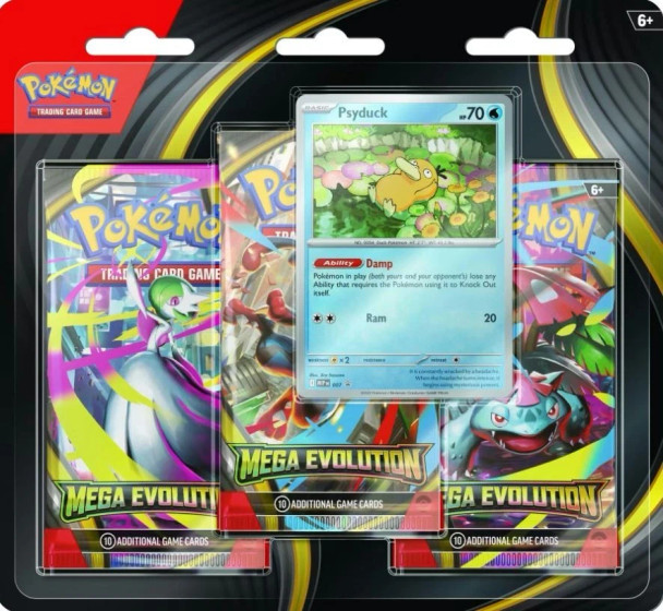 Pokemon Mega Evolution 3-Pack Blister Psyduck
