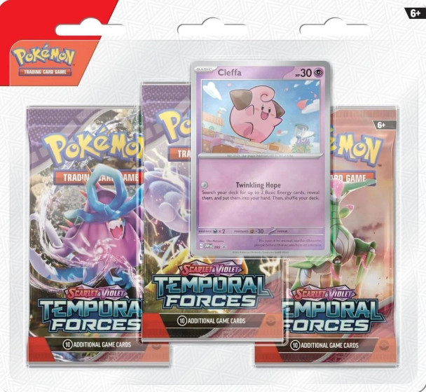 Pokemon Temporal Forces 3-Pack Blister Cleffa