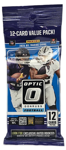 2025 Panini Donruss Optic Football 12 Card Jumbo Value Pack