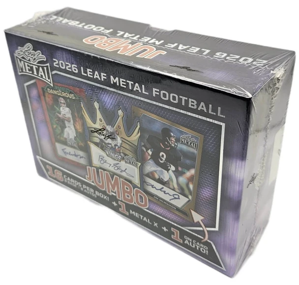 2026 Leaf Metal Football Jumbo Box