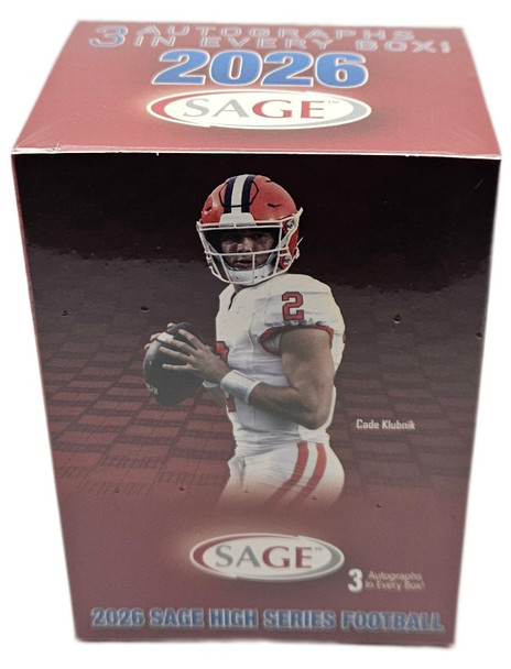 2026 Sage High Series Football 12 Pack Blaster Box