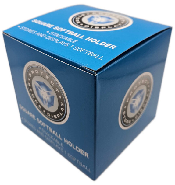 CSP Softball Holder or Figurine Display Cube Protective Storage Case