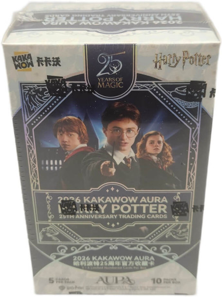 2026 Kakawow Aura Harry Potter 25th Anniversary Trading Cards Hobby Box