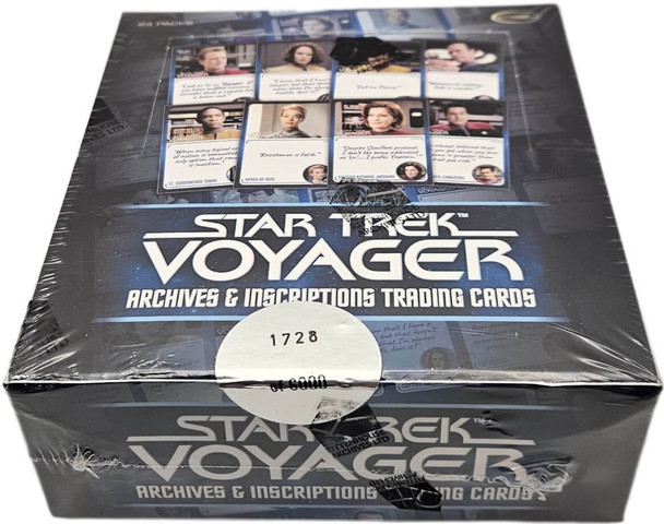2026 Rittenhouse Star Trek Voyager Archives & Inscriptions Trading Cards Hobby Box