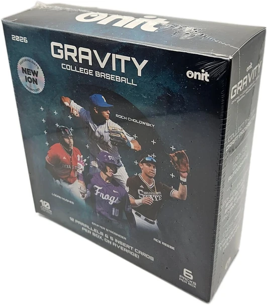 2026 Onit Gravity Collegiate Baseball 6 Pack Mega Box