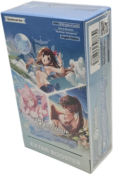 Hololive TCG: Summer Hologram 8 Pack Extra Booster Box