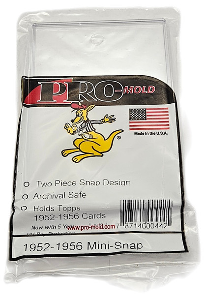 Pro-Mold Pre-1957 Card Mini Snap Holder For Vintage Topps Cards