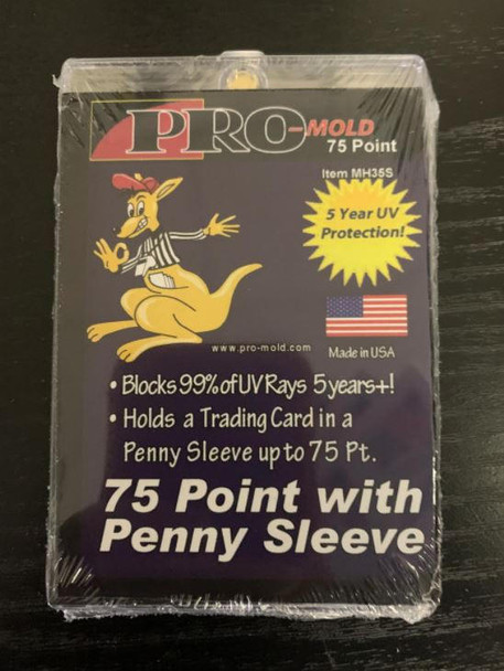 Pro-Mold 75pt Sleeved Card Size Magnetic Trading Card Holder Fits Card In Sleeve